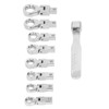 9Pcs Interchangeable Ratchet Wrench Chromium Vanadium Steel Box Wrench Set