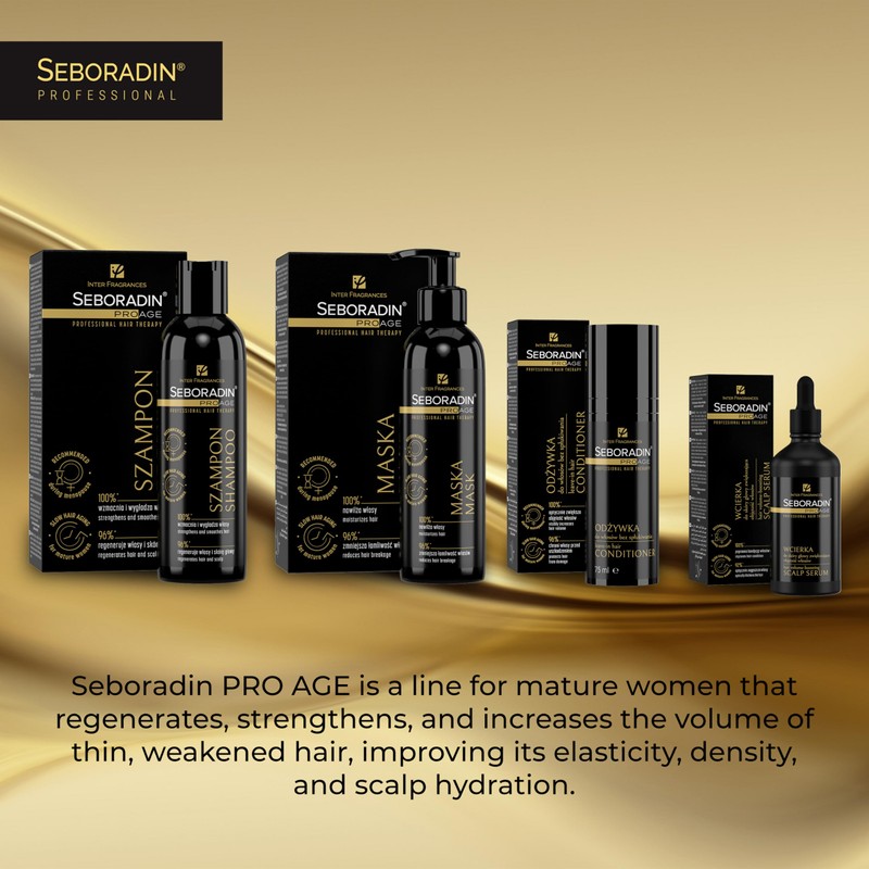 Seboradin Hair Mask, Anti-Aging Therapy, Mature Weakened Hair, 200 ml
