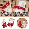 xinrongda Christmas Tree DIY Set, Macrame DIY Kit for Christmas,