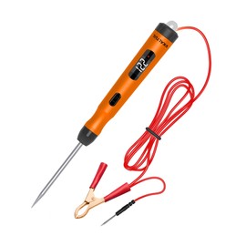 VKALTUL Car Voltage Tester P50, DC 6 V/12 V/24 V Digital Test Lamp Car with 3 Modes Voltage Measurement Detection of Positive Negative Direction Frequency Prediction for Car Circuit Repair