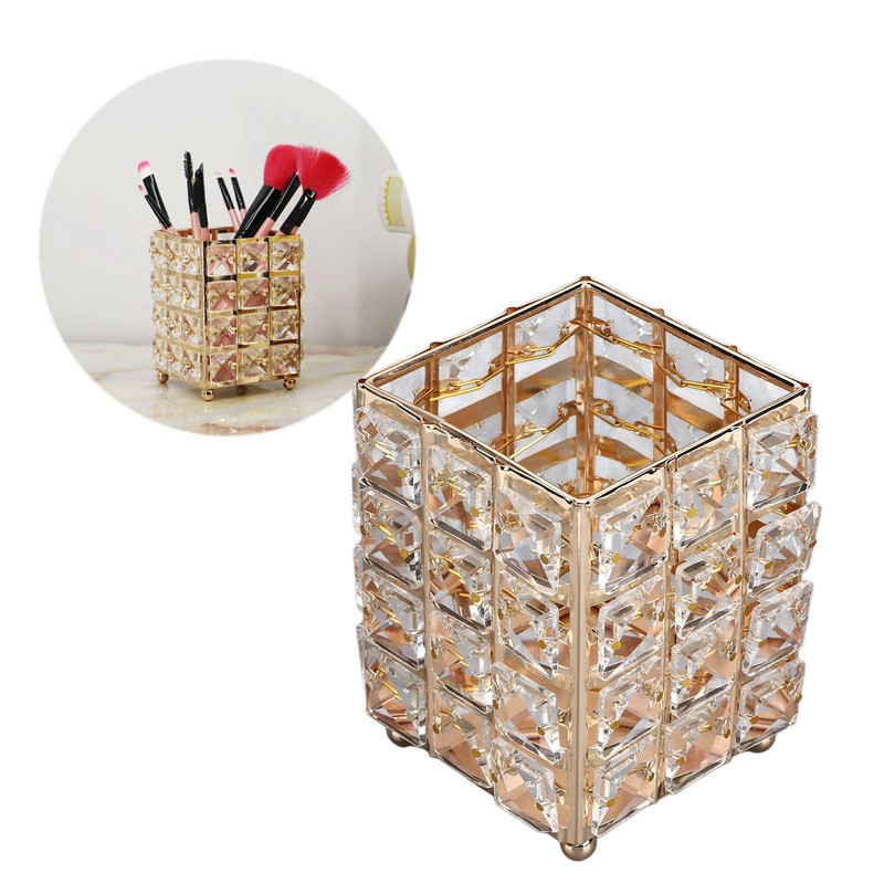 European Style Crystal Storage Box Crystal Jewelry Trinket Box Square