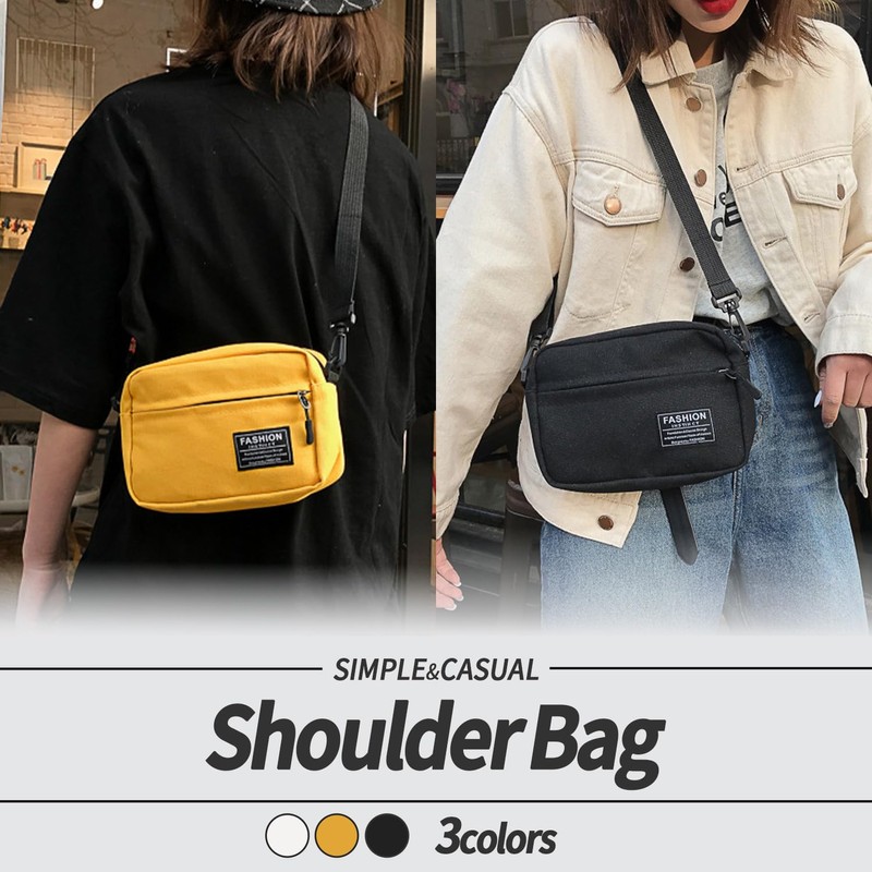 sakurart Shoulder Bag, Cross-body Design, Inexpensive, Men's, Canvas, Women's, Lightweight,