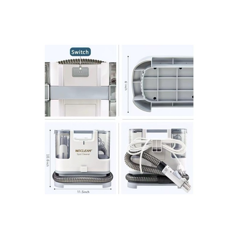 WECLEAN C1 Portable Extractor for Couch and Carpet Cleaner Upholstery