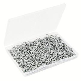 TFUTLT 530 Pcs 1/2" Galvanized Hog Rings Professional Upholstery Hog Rings Installation Assortment Kit for Auto Upholstery and Fencing,Bagging,DIYCraft,Furniture,Pet Cages,Ropes