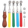 5Pcs Leather OverStitch Marking Wheel Handcrafted Scribe Point Make Tool