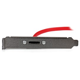 StarTech.com 18in 1 Port SATA to eSATA Plate Adapter - External SATA Plate - 6Gbps eSATA Port - Internal SATA to eSATA Adapter - 18 inch (ESATAPLT18IN)