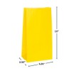 Vibrant Sunflower Yellow Paper Party Bags (Pack of 12) -