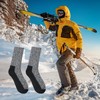 Justay 2 Pairs Merino Socks Men's Wool Socks, Hiking Socks,