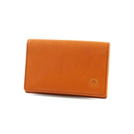 Dakota Black Label BL-620034 Business Card Holder, Genuine Leather, Camel