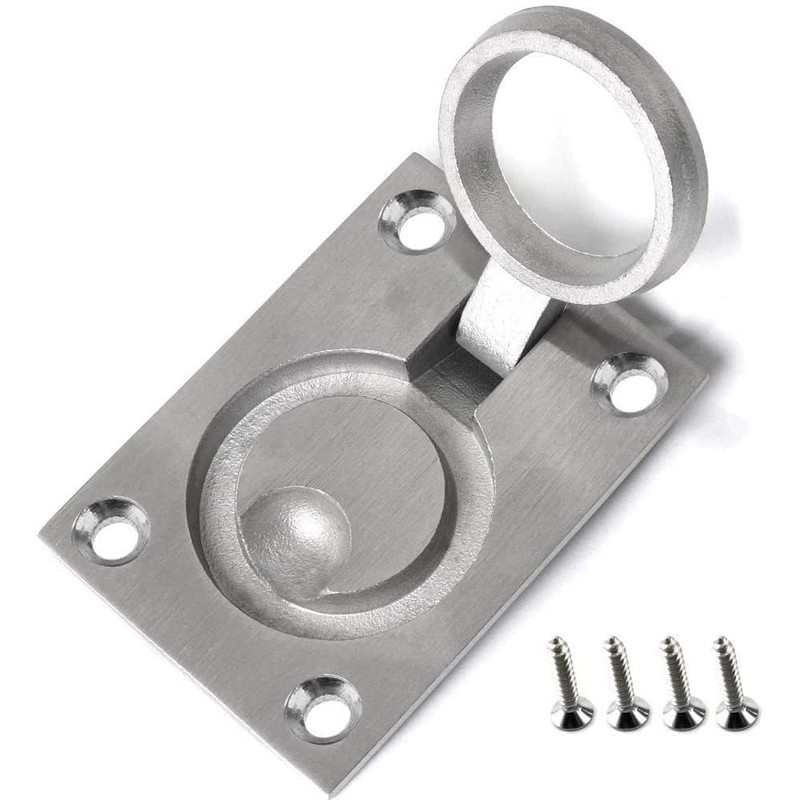 Yakamoz 2pcs Flush Ring Pull Handles Stainless Steel Boat Hatch