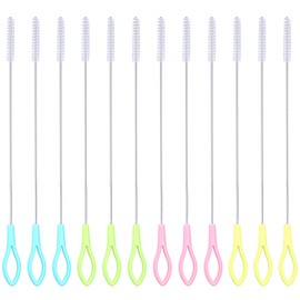 Drinking Straw Brushes,Reusable Straws Cleaning Brush,Bottle Brush Baby Bottle Brush Straw Cleaning Brush,Nylon Brushes Straw Cleaning Brushes Suitable for Baby Bottles Water Cups, Test Tubes (12)