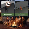 GJWCVL Fire Pit Ring Outdoor Wood Burning Fire Pit Liner