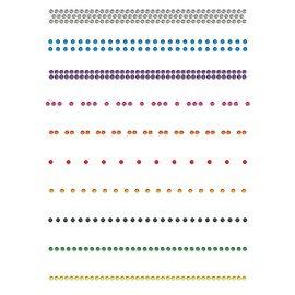 Rhinestone Genie Lines - Plantilla magnética de diamantes de imitación, color negro