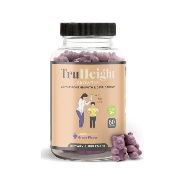 Gomitas Truheight Vitaminas Para Crecer 5+ Años Sabor Uva Sabor