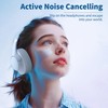 Active Noise Cancelling Headphones with Microphone - 100H Playtime, Wireless
