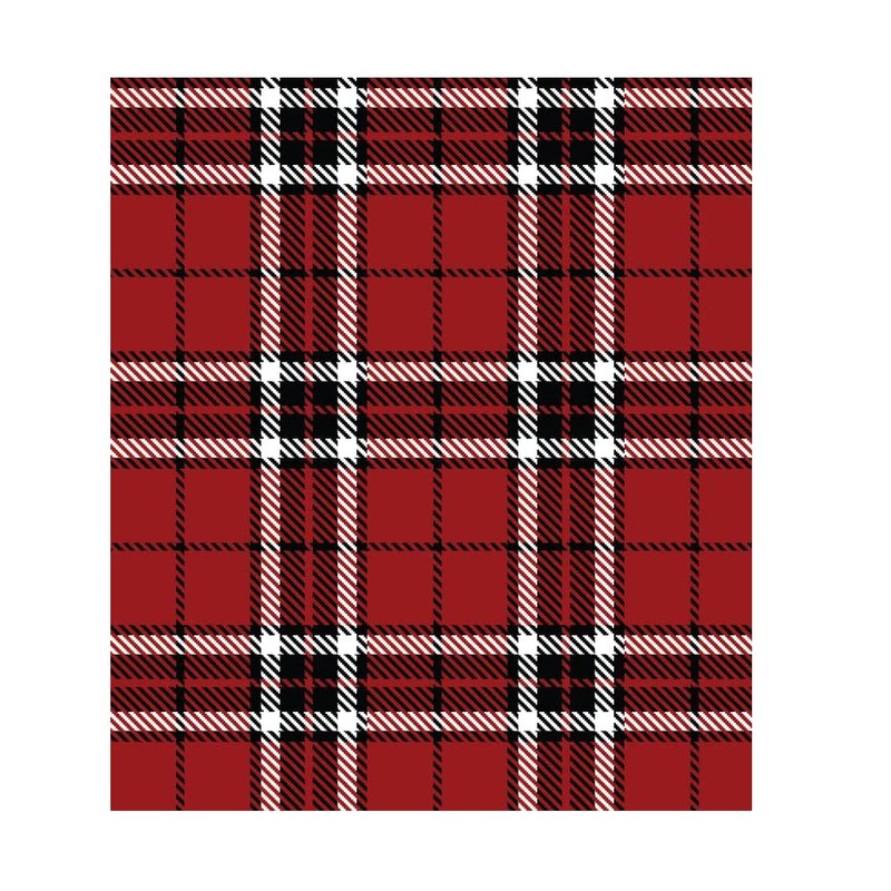Two Lumps of Sugar Red Plaid Chef Apron, 33-inch Length,