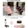Rolling Garment Bag for Travel, 3-in-1 Convertible Carry On Garment