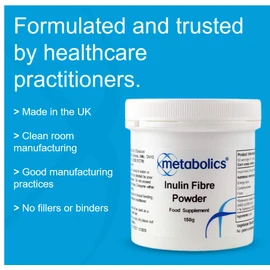 Inulin Fibre Powder- 150g Pot- from Chicory Root with No Added Ingredients Made in The UK