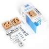 AST Square Pocket Door Lock with Edge Pull, Sturdy Privacy