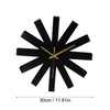 Living Room Clock Stainless Steel Silent Movement Creativity Wall Clock