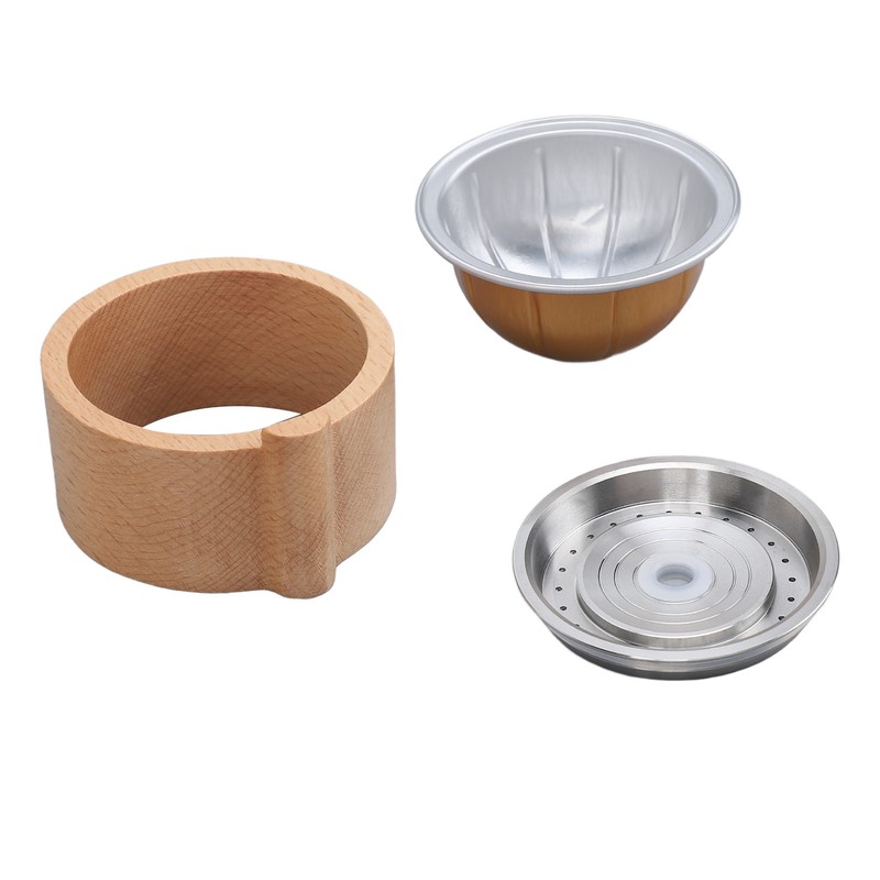 Reusable Coffee Capsules with Scoop and Brush Refillable Coffee Pods