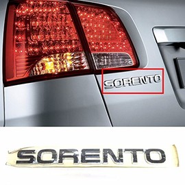 SORENTO Logo Rear Trunk Lid Gold Emblem For KIA 2011-2014 Sorento R OEM Parts