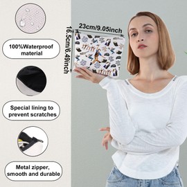 WZMPA Newsies Musical Cosmetic Bag Jack and Katherine Fans Gift Newsies Character Makeup Zipper Pouch Bag Broadway Newsies Merch, No One Away, Fit