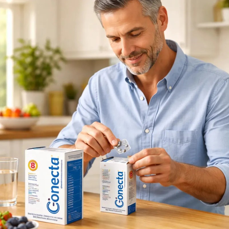 Vitaminas Conecta Gold Adultos 60 Tab, Mejora La Memoria Sin