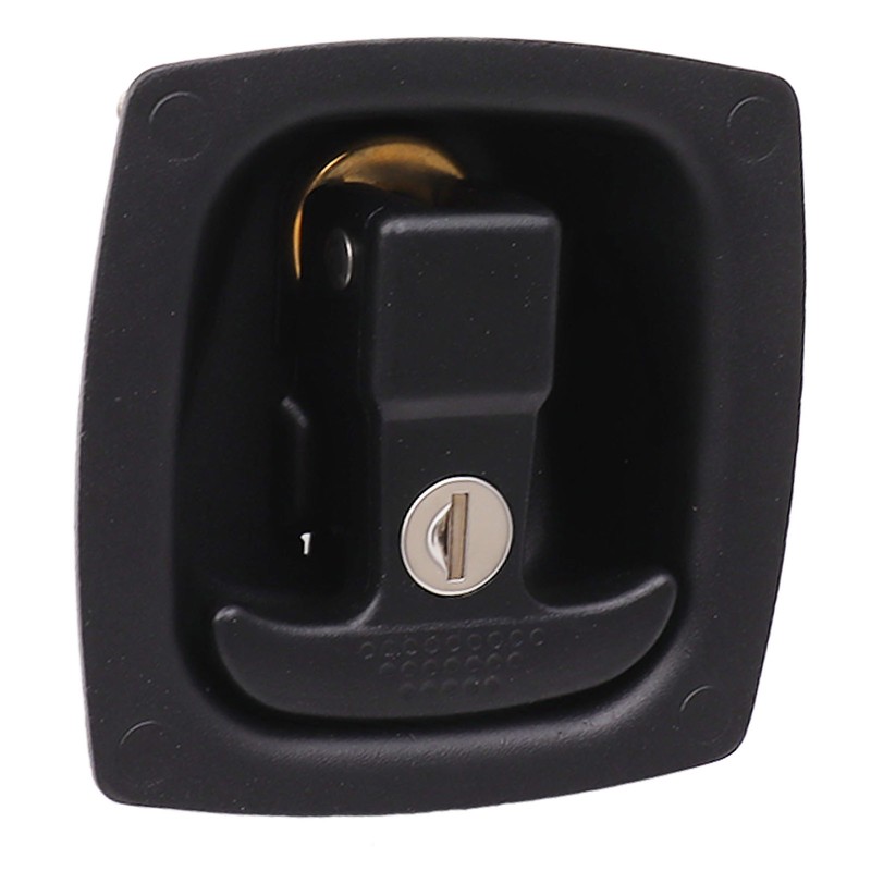 T Handle Door Latch 4x6mm Hole Spacing Zinc Alloy Folding