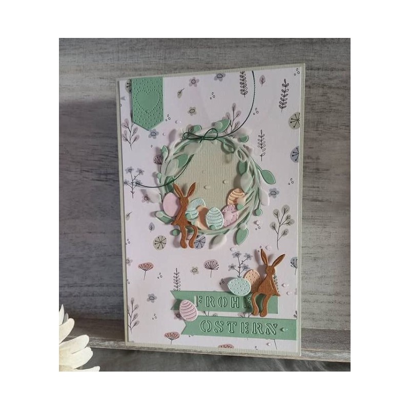Bunny Metal Die Cuts, Sitting Bunny Cutting Dies Cut Stencils