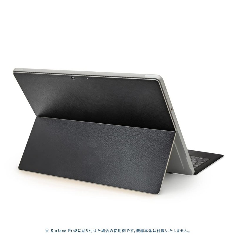 wraplus Skin Seal Compatible with Surface Pro9 [Black Leather] Back