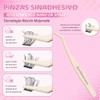 100 Piezas Set de Pinzas Para Pestañas Postizas Autoadhesivas,Las Pestañas