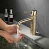 Bathroom Faucet Gold Bathroom Sink Faucet, One Hole Carved Vanity