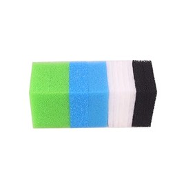 INGVIEE Set Compatible Filter Sponge for Juwel Standard/Bioflow 6.0/L (1x Blue Fine, 1x Blue Coarse, 2x Green Nitrate, 2x Activated Carbon Sponge, 5x Filter Wadding)