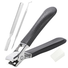 Dermatologist Supervised Nail Clippers, Shatterproof, New Model Nail Clippers, For Winding Nails, For Limbs, Nail File With Zonde (Set of 3)