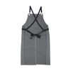 sourcing map No-Tie Twill Apron 90x66cm Split-Leg Leather Reinforcement Adjustable