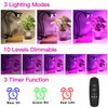Juhefa Grow Light for Indoor Plants Growing, Gooseneck Clip-on Plant