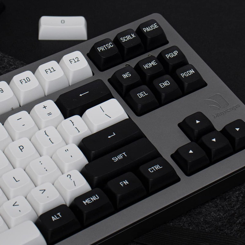 Black and White Key Cap Set 150 Keys MSA Profile