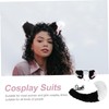 Beavorty Cosplay Furry Ears and Tail for Adults Plush Decorative
