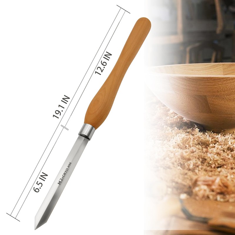 UF-SHARP Diamond Parting Tool for Wood Lathe 3/16 inch Thick,
