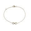 Les Poulettes Jewels - Gold Plated Bracelet Infinity Sign