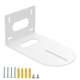 TOLIDA 1pcs Universal PTZ Camera Wall Mount Bracket - Solid Metal Wall Mount Holder for HuddleCam, AVIPAS, Lumens Cameras, Outdoor Wall Mounted Camera Bracket, White