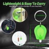 RaySoar 6 Pack Ultra Bright Green Light Keychain Flashlight, Mini