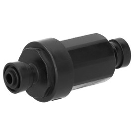 Gazaar 1/4in Irrigation Filter with Stainless Steel Strainer Quick Connect Filtration System Black