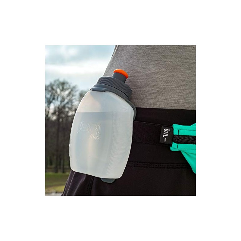 SPIbelt Running Water Bottle, H2O Hydration Companion, 8oz BPA-Free Sports