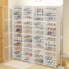 16 Pack Shoe Storage Boxes for 96 Pairs Shoes, Stackable