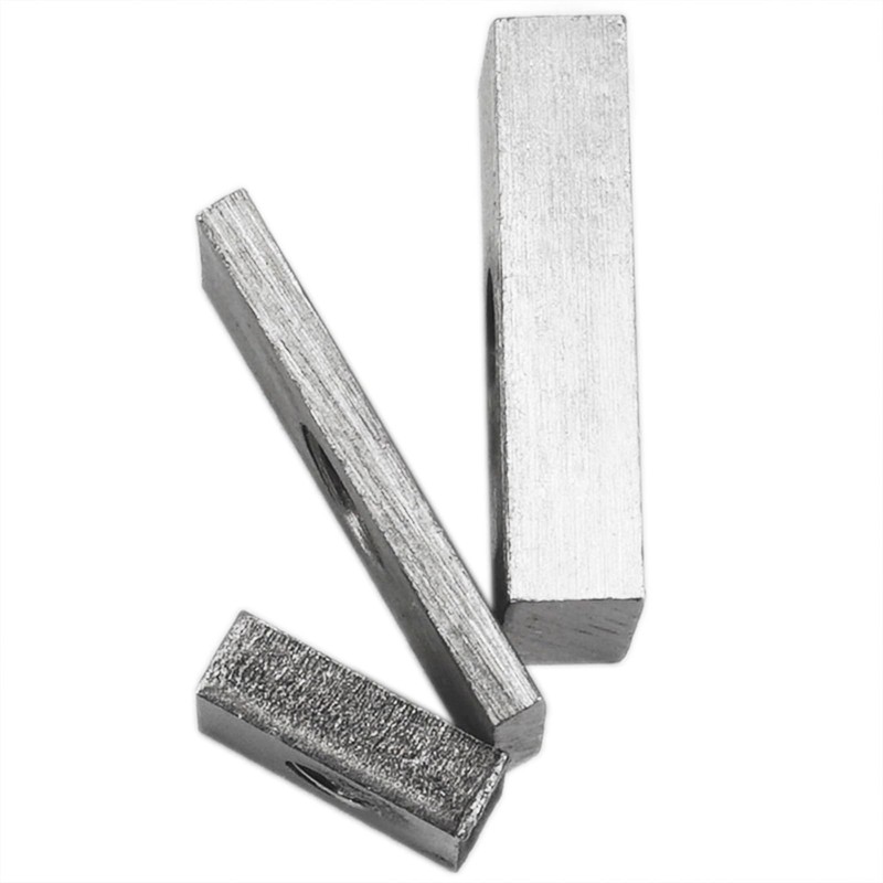 6Pcs M8 Rectangular Nut Stainless Steel Square Nut Fastener for