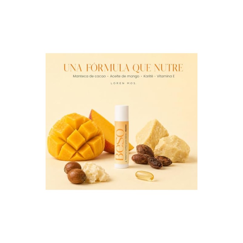 BESO Bálsamo Labial de Mango 10 g con Manteca de