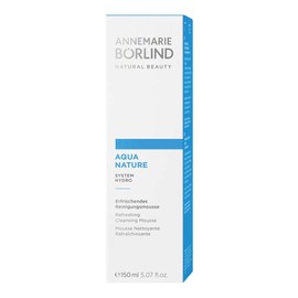 ANNEMARIE BÖRLIND - AQUANATURE Refreshing Cleansing Mousse - Aloe and Hyaluronic Acid Vegan Natural Facial Wash - Removes Impurities and Makeup with Mild Tensides - 1.69 Fl. Oz.