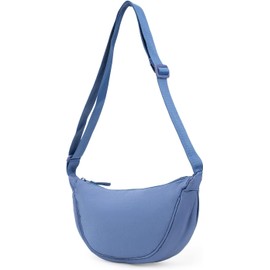 Katleay Women's Half Moon Crossbody Shoulder Bag, blue